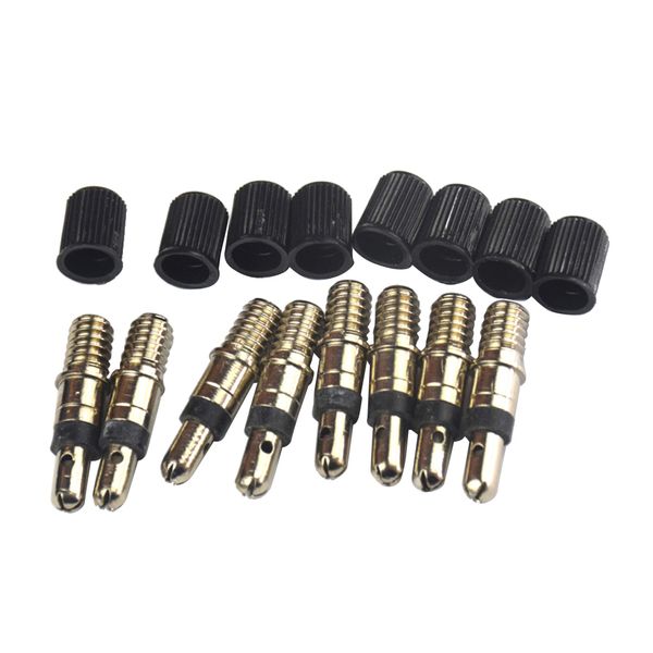 

8pcs 28mm 1.1" road bike german-type tire valve core with caps removable
