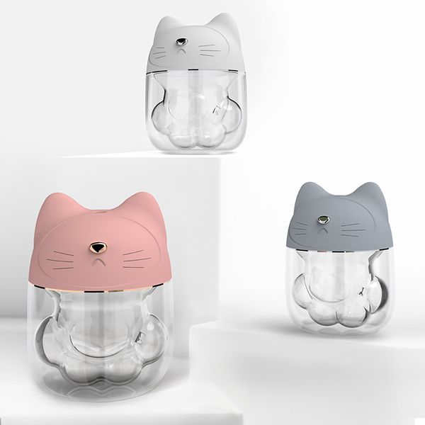 

150ml cat claw air humidifier mini usb personal small humidifier water tank and 7-color night light cool mist humidifier