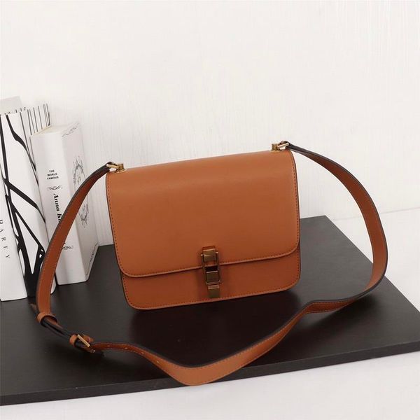 

new 2020 women designer luxury handbags purses black green brown genuine leather crossbody bag ladies brand shoulder bags 23x17.5x6.5cm