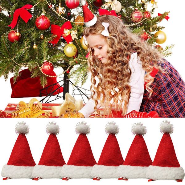 

Santa Claus Christmas Headband Hat Non Slip Hair Clip Hairpin For Kids Girls Women Beauty Party Festive Decoration Random Color