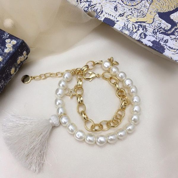 

designer bracelet pearl link chain bracelet classic style wedding evening party bracelet jewelry gifts1, Black