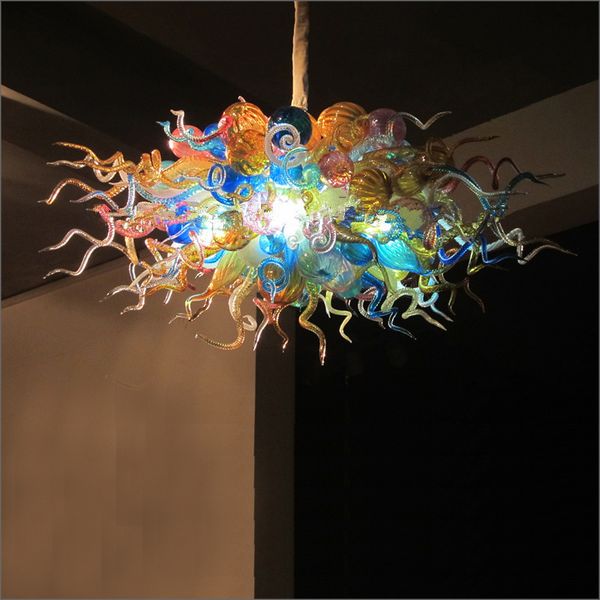 

new arrival price hand blown glass crystal chandelier art design chandelier mouth blown borosilicate pendant lamps