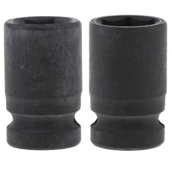 

15mm & 16mm 1/2 inch drive deep metric impact socket wrench, 6-point