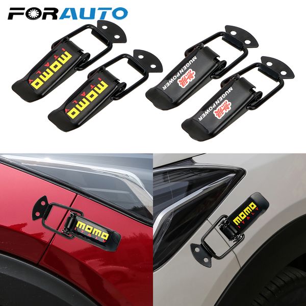 

2 pcs car truck hood clip hasp car bumper security hook quick release fasteners lock clip kit for racing auto accessories