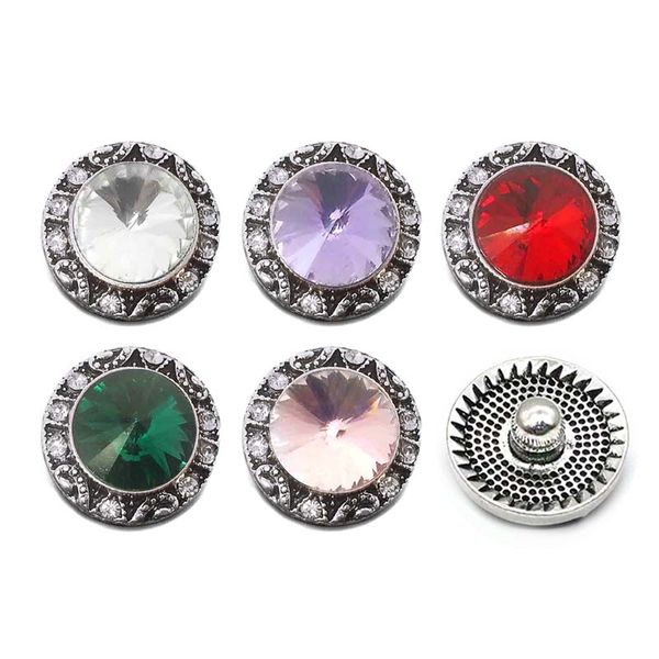 

wholesale 094 flower 3d 18mm 25mm metal snap button for bracelet necklace interchangeable jewelry women accessorie findings