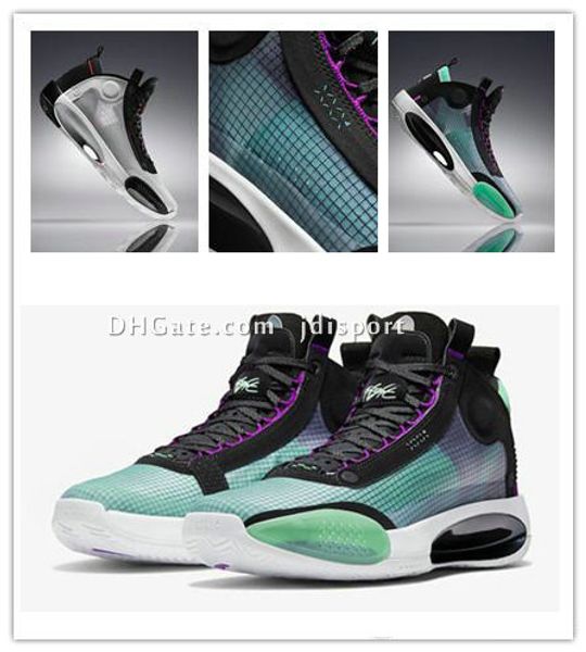 

2019 новый jumpman xxxiv 34 затмение голубой пустота обувь зеленый белый черный красный mens баскетбол высокое качество 34s мужская спортивн, Black