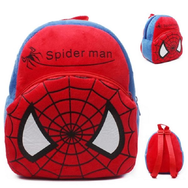 

superman spiderman batman boy schoolbags the avengers cartoon plush backpacks for kids schoolbags s120