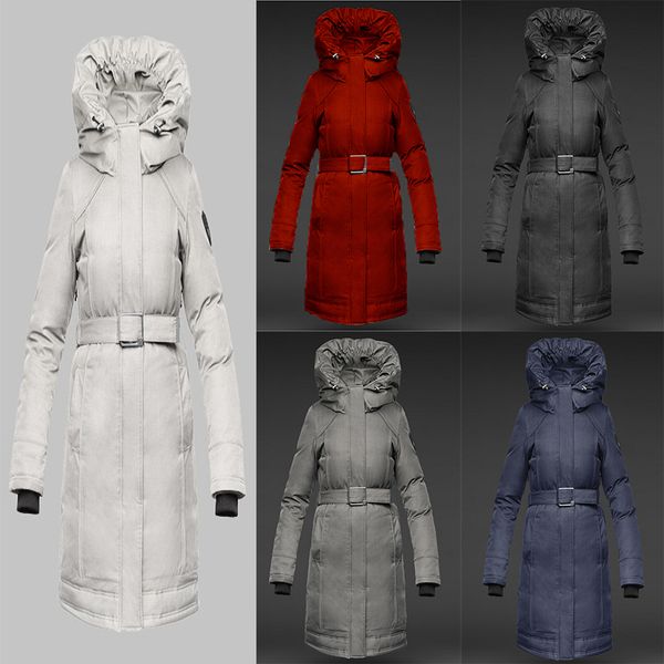 

высокое качество astrid ladies parka со скидкой, длинный воротник с капюшоном, застежка-молния, холодная и ветрозащитная куртка для женщин, Black