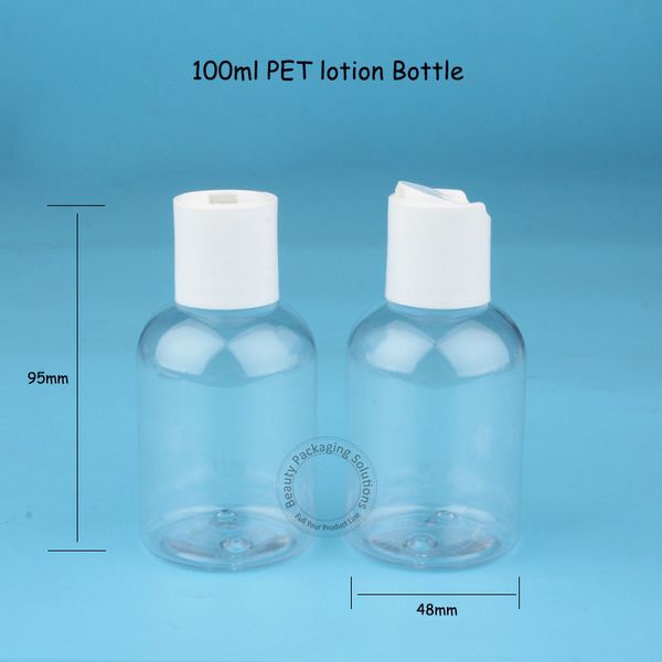 

30pcs/lot promotion empty plastic 100ml lotion bottle 10/3 oz women cosmetic container pet makeup tools refillable pot