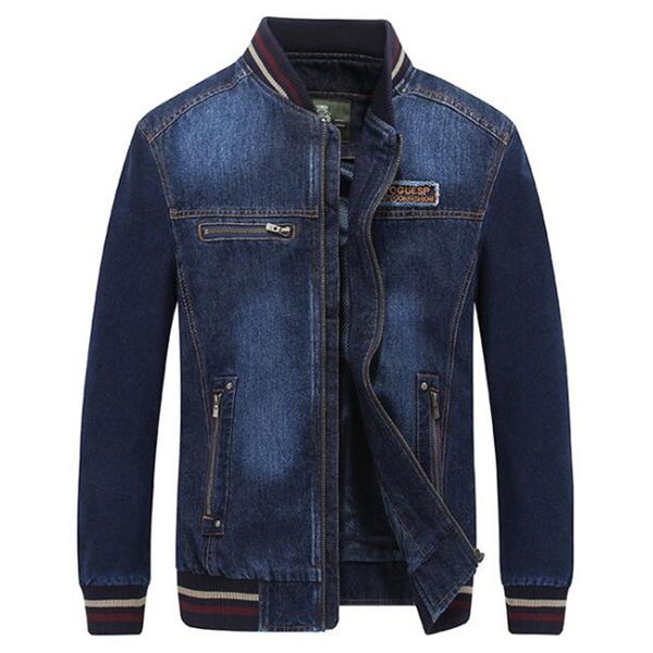 

mens spring coat denim jacket men 2019 autumn slim fit bomber windproof short biker jackets fashion jeans autumn brand clothing, Tan;black