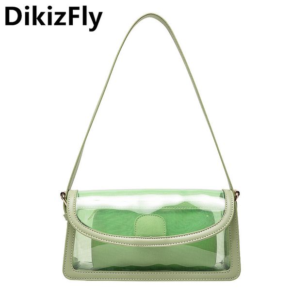 

dikizfly новая прозрачная сумочка женщины сумки на ремне 2020 желе сумка женские сумки сумки дамы кошелек пвх женская сумка sac main femme