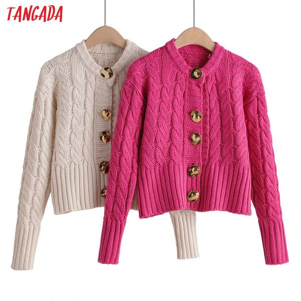 

tangada fashion women twist cardigan ink sweater coat winter long sleeve pull femme short style mujer invierno 2019 1f106, White
