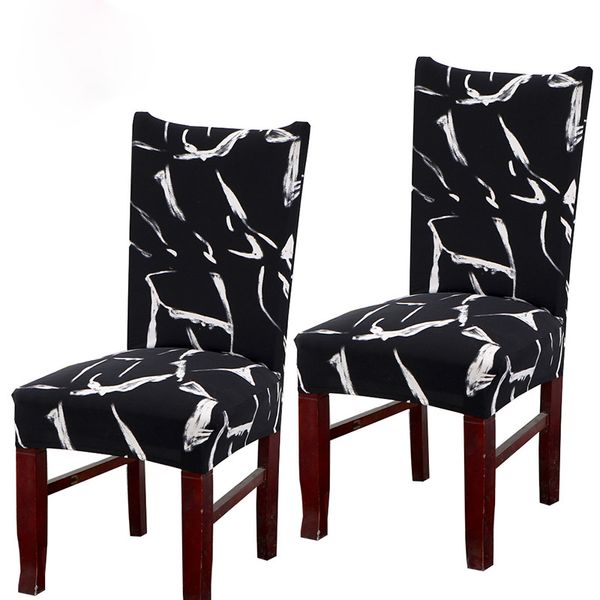 

spandex chair cover for computer/dining room/kitchen/office colorful printed removable seat case universal size funda silla