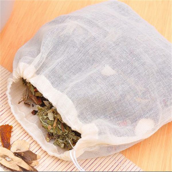 

wholesale 13x16cm reusable nut almond milk strainer bag tea coffee juices filter cheese mesh cloth