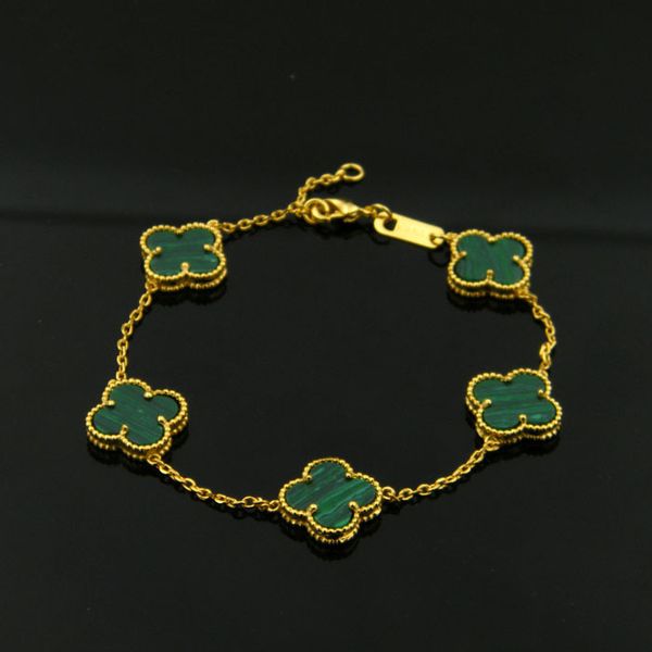 

fashion brand 18k gold titanium steel bracelet colorful leaf bracelet suitable for couple gift, Golden;silver