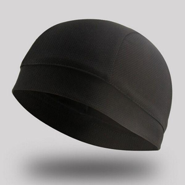 

cycling caps & masks quick dry helmet cap anti-uv anti-sweat sports hat motorcycle bike riding bicycle inner, Black