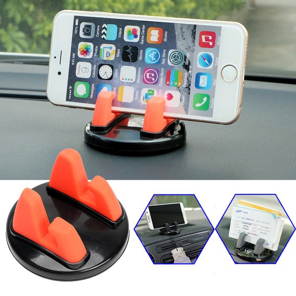 

car ornament universal phone holder rotation pc + silicone car accessory dashboard decoration for gps holder phone