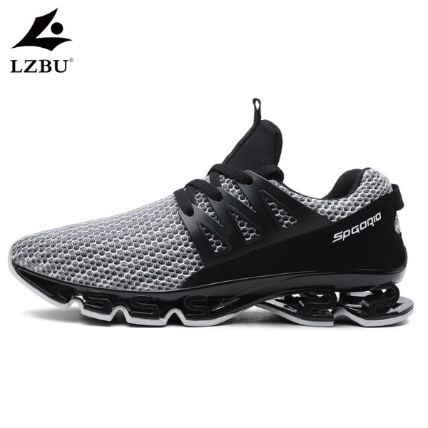 

shoes men 2019 new damping men shoes large size casual fashion trending mens sneakers summer lace up comfortable mesh, Black