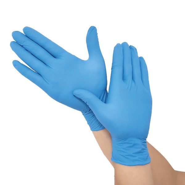 

2020 disposable nitrile stretch protective gloves for home cleaning food garden gloves for left and right hand dlh291
