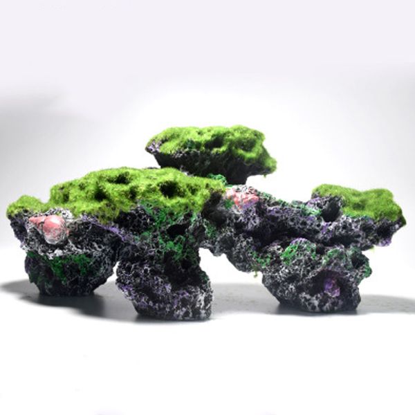 

fish tank lanscape decor artificial moiuntain rock cave for aquarium decor h99f