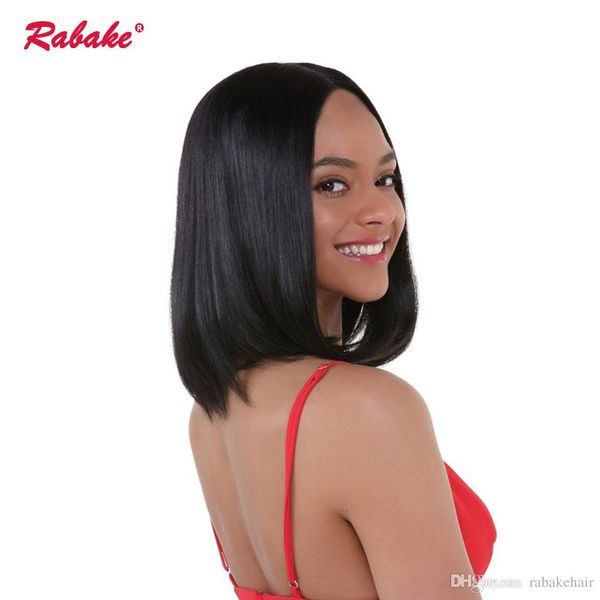 Brazilian Bob Full Lace Human Hair Wigs Pre Plucked Rabake Bobs