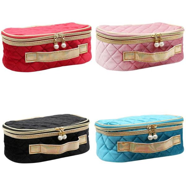 

classic large cosmetics organizer portable delicate personality high-capacity zipper travel wash pouch zipper handbag