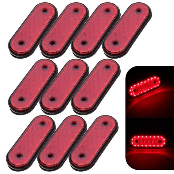 

10 pcs trailer truck rv clearance side marker light 20 led surface mount jan.3
