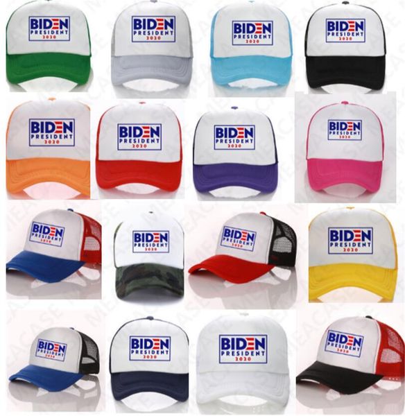 

biden president 2020 ball hat usa biden letters baseball caps summer mesh patchwork caps hats visor cap outdoor sports peaked hats d7610, Yellow