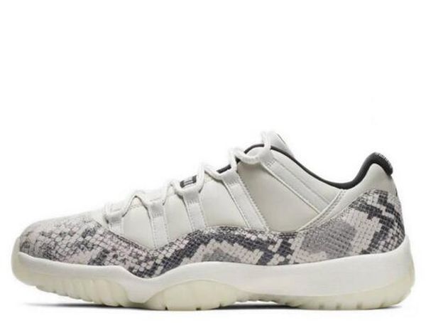 

2019 new 11 white snakeskin low men basketball shoes 11s xi sports sneakers trainers size 7-13