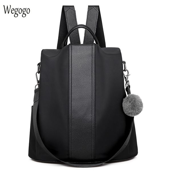 

2020 fashion women backpacks waterproof nylon anti-theft rucksack shoulder bag schoolbags for teenagers girls mochila mujer