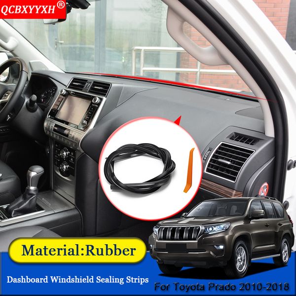

qcbxyyxh car-styling rubber anti-noise soundproof dustproof car dashboard windshield sealing strips for prado 2010-2018