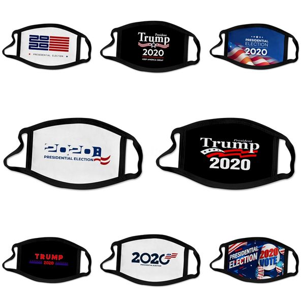 

child designer trump active protective masks boys girls cartoon mouth face masks kids breathable earloop washable reusable cott #736