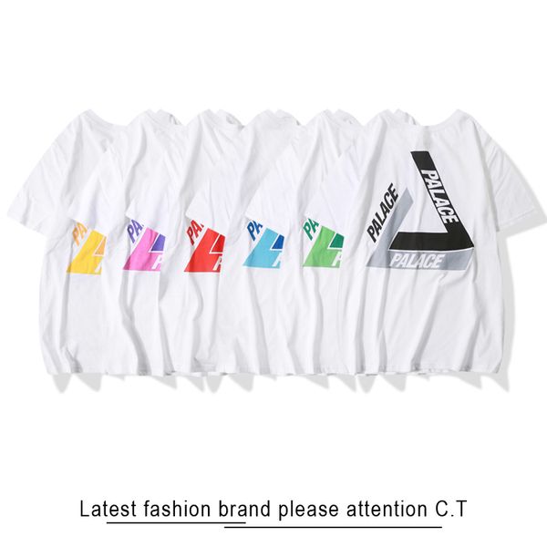 

Triangle de igner t hirt men triangle pattern printed tee multi color available palace 19 2019 pring ummer