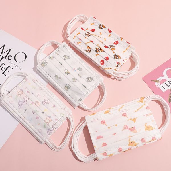 

kids disposable face mask child protective mask melt-blown fabric anti dust masks ear-loop dust mouth masks cover cartoon kids mask gga3295