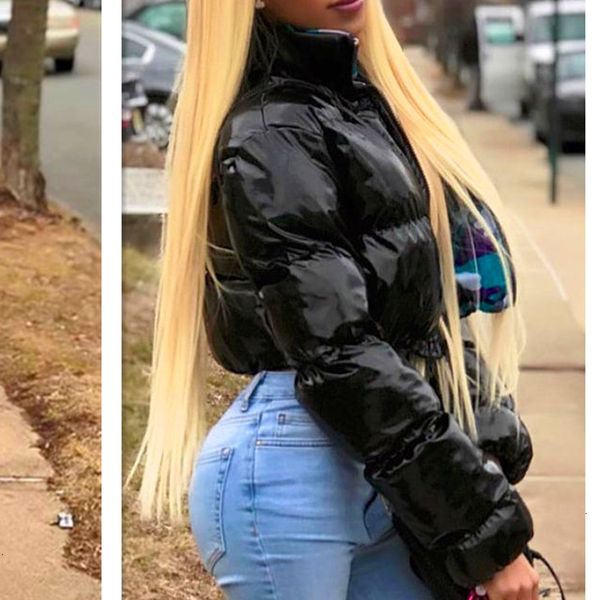

cropped down parka puffle jacket bubble coat winter 2018 women new fashion short clothing black red pink yellow t191021