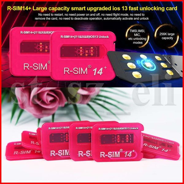 

rsim14 + unlocking for iphone x ios13 r-sim14+ rsim14+ card rsim 14 automatic iccid unlock ios x iphone 8 8p 7 7p 6 6p quick sim unlock card