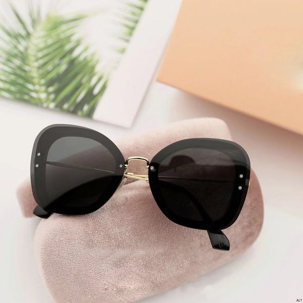 

luxury-sunglasses square frame metal popular uv protection men brand designer sunglasses wooden vintage retro style come with, White;black