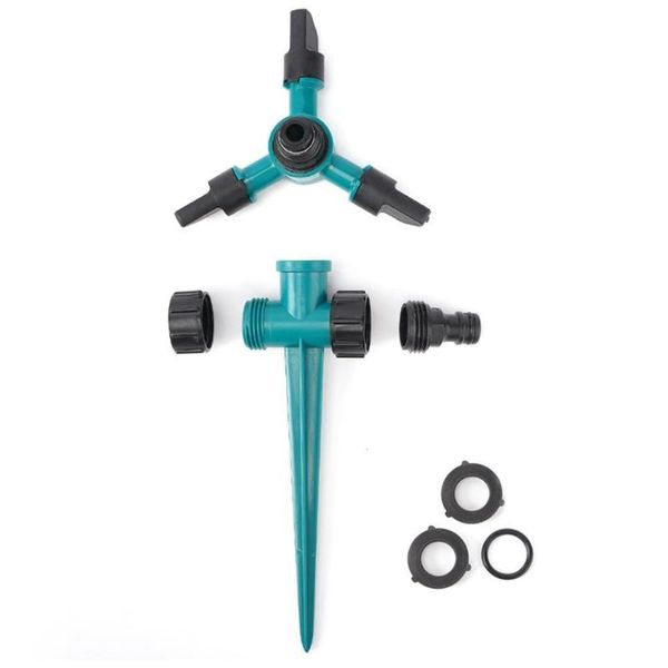 

1pc garden sprinkler spike lawn grass 360 degree adjustable sprayer water for garden irrigation system rotating l2h6