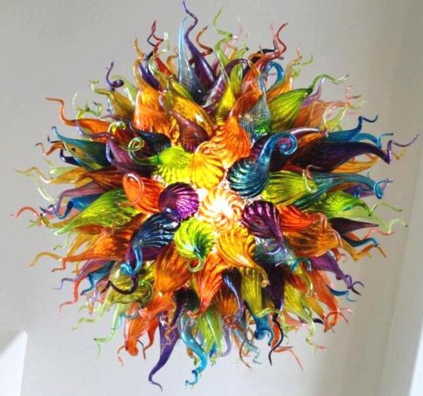 

lamps colorful chandeliers lamp retro hand blown-glass led pendant lights murano glass villa decor chandelier