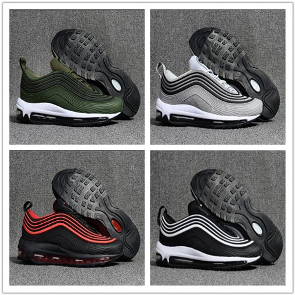 

97 OG Men Tripel White Metallic Gold Silver Bullet Cushion 97 Best Quality WHITE 3M Premium Fashion Running Shoes For Women Sneakers