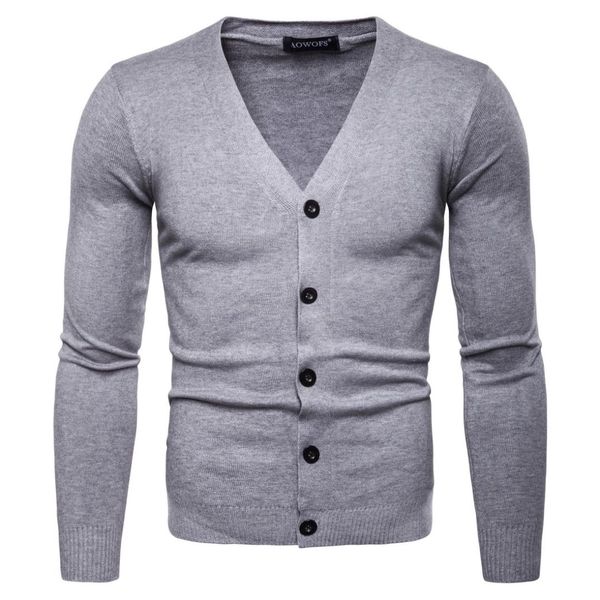 

2018 new arrival  england style computer knitted v-neck full sweatercoat single breasted thick solid regular  sweaters, White;black