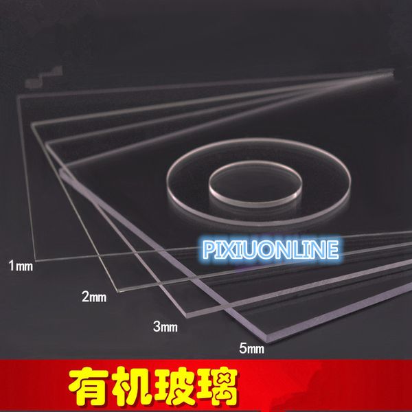 

1pcs yt772 acrylic board transparent organic glass diy plastic building model material thickness 1/2/3/5 mm area 10*20cm
