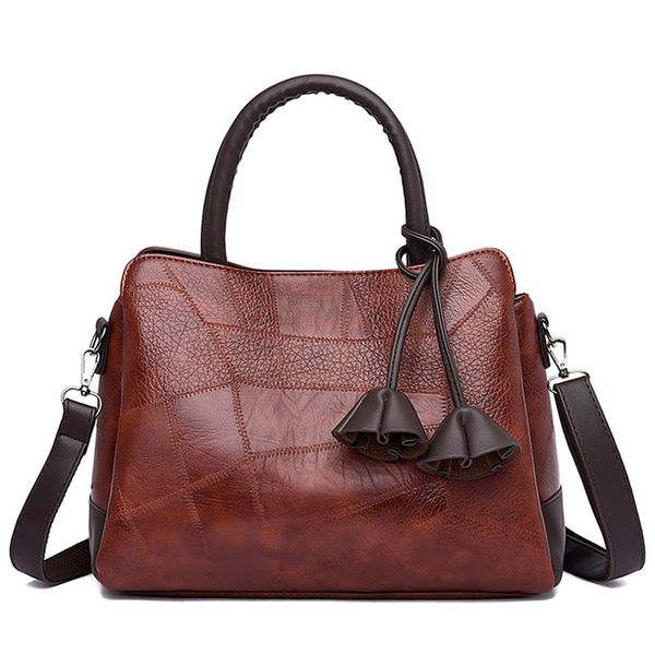 

2018 new female leather handbag women bag hand bag women shoulder crossbody messenger sac casual tote