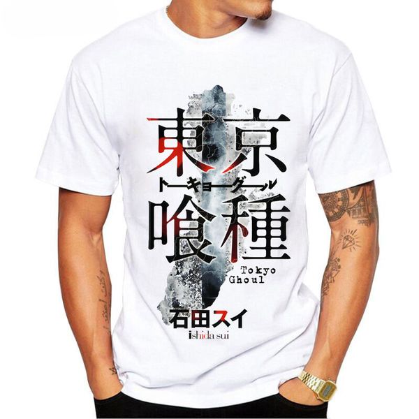 

2019 t shirt tokyo ghoul men shirt japanese anime tokyo ghoul kaneki ken t shirts print t-shirt tee clothes women kids boy, White;black