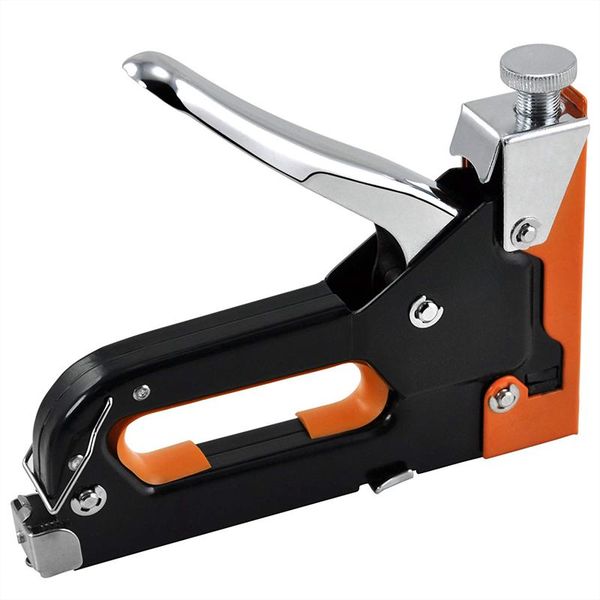 

new heavy duty steel metal 4-8mm & 4-14mm staple gun for diy furniture woodwork etc