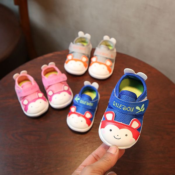 

spring children's shoes baby mesh breathable cartoon toddler shoes soft bottom tide 0-2 years old casual