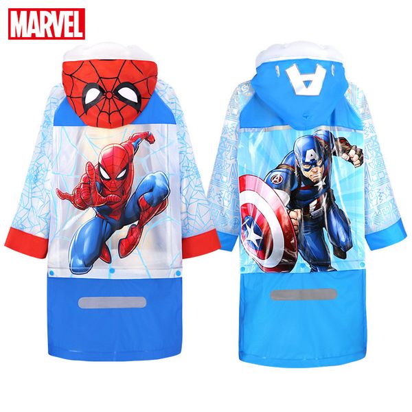 

raincoat for children cartoon us captain kids girls rainproof poncho boys rainwear baby rainsuit