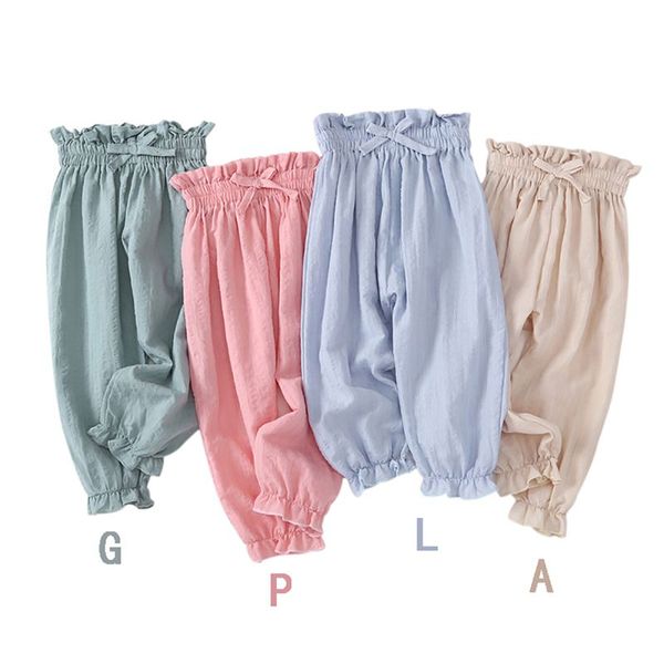 

baby boy girl clothes cotton pants baby girl pants mosquito bloomers children's cool pants, Blue