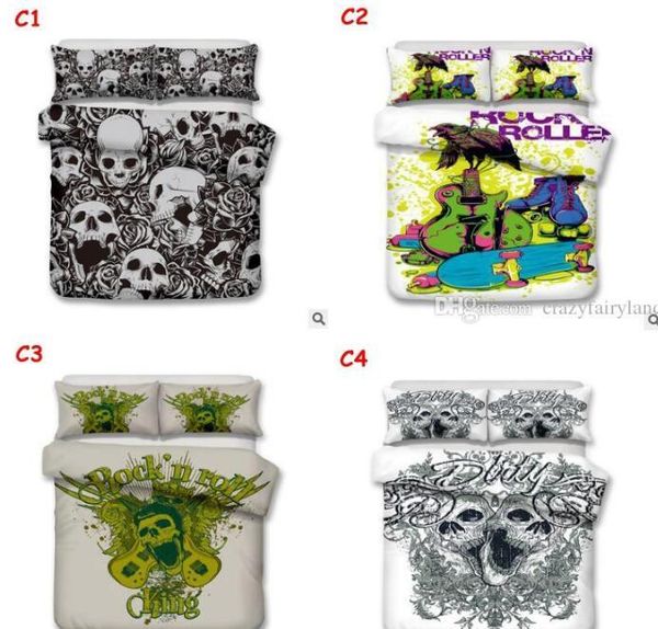

us au size 3pcs luxury bedding set duvet marilyn monroe skull bed cover set king sizes butterfly duvet cover set bedding supplies