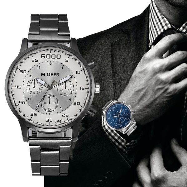 

2019 men watches fashion men luxury crystal stainless steel analog quartz wrist watch bracelet male hour clock relogio masculino, Slivery;brown